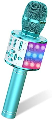 Amazmic Kids Karaoke Microphone Machine Toys for Girls Bluetooth Microphone with LED Light, Birth... | Amazon (US)