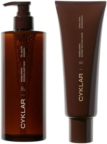 CYKLAR - Nutrient Rich Body Cream + Sensorial Body Wash - Bundle - Sacred Santal Fragrance | Amazon (US)