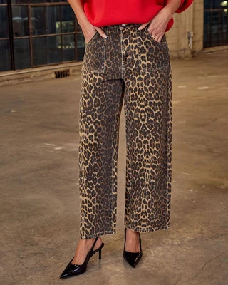 Moment In Time Leopard Print Pants Dark Leopard / S | VICI