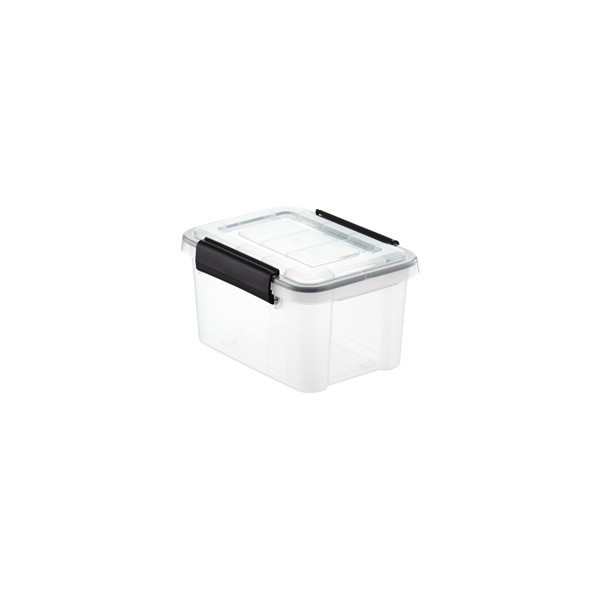 Iris 6.5 qt. Weathertight Tote Clear | The Container Store