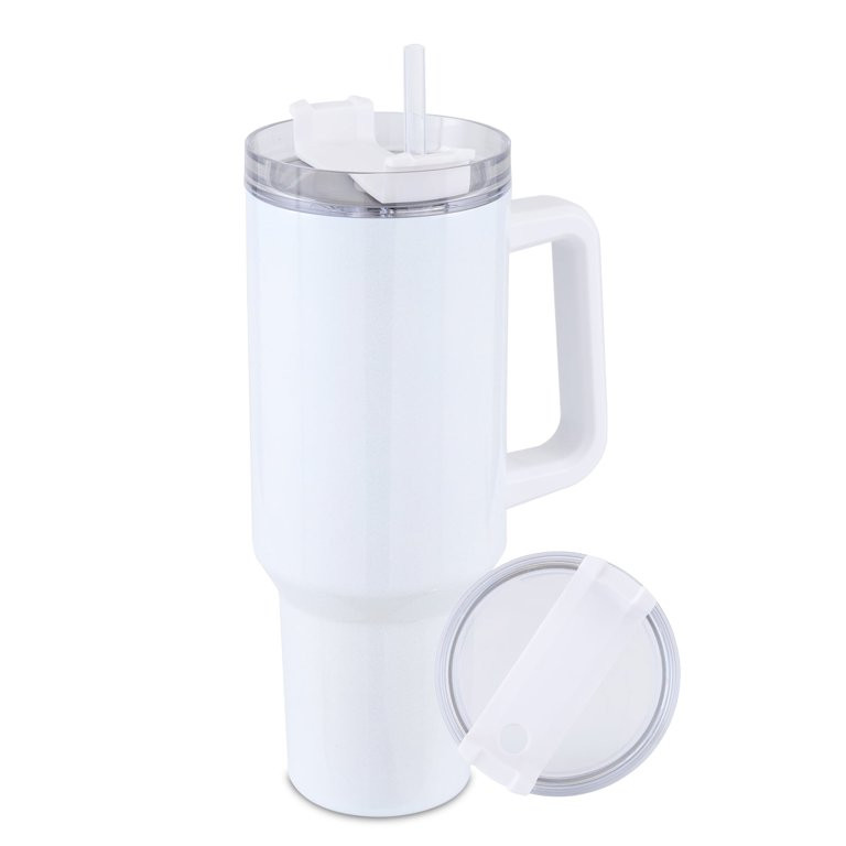 Ochapa 40 oz Tumbler with Handle and Straw, Travel Mug for Car, 2-in-1 Lid Stainless Steel Tumble... | Walmart (US)