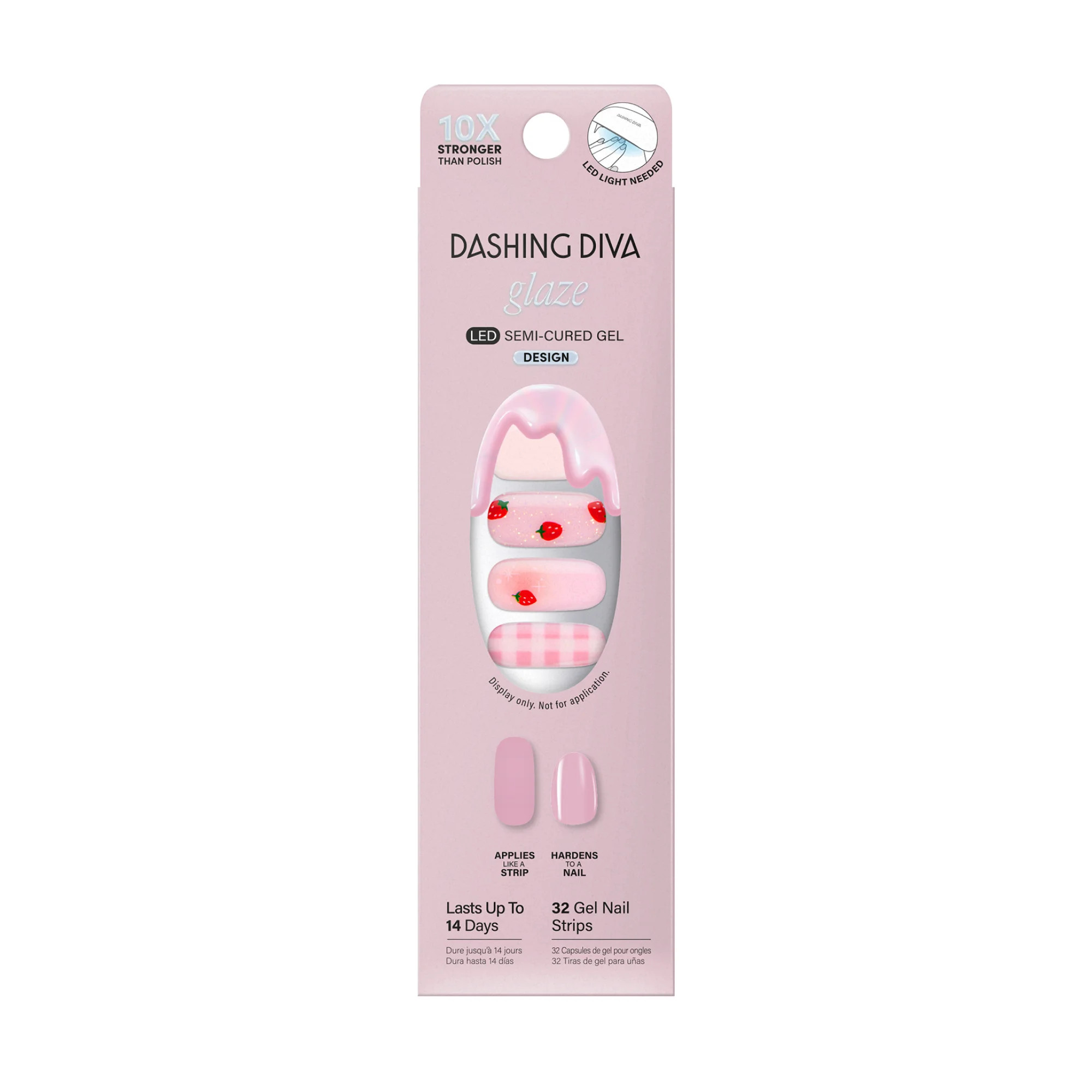 Dashing Diva Glaze Effects Semi-Cured Gel Strips, Central Park Picnic, 32 Count | Walmart (US)