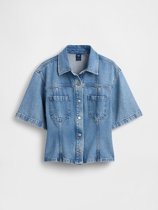 UltraSoft Denim Pocket Shirt | Gap (US)
