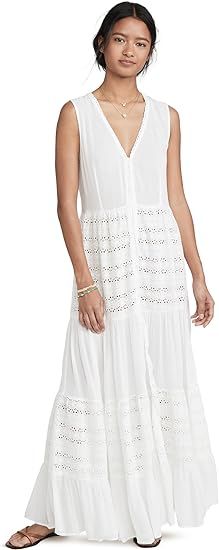 Playa Lucila Women's Eyelet Maxi Dress | Amazon (US)