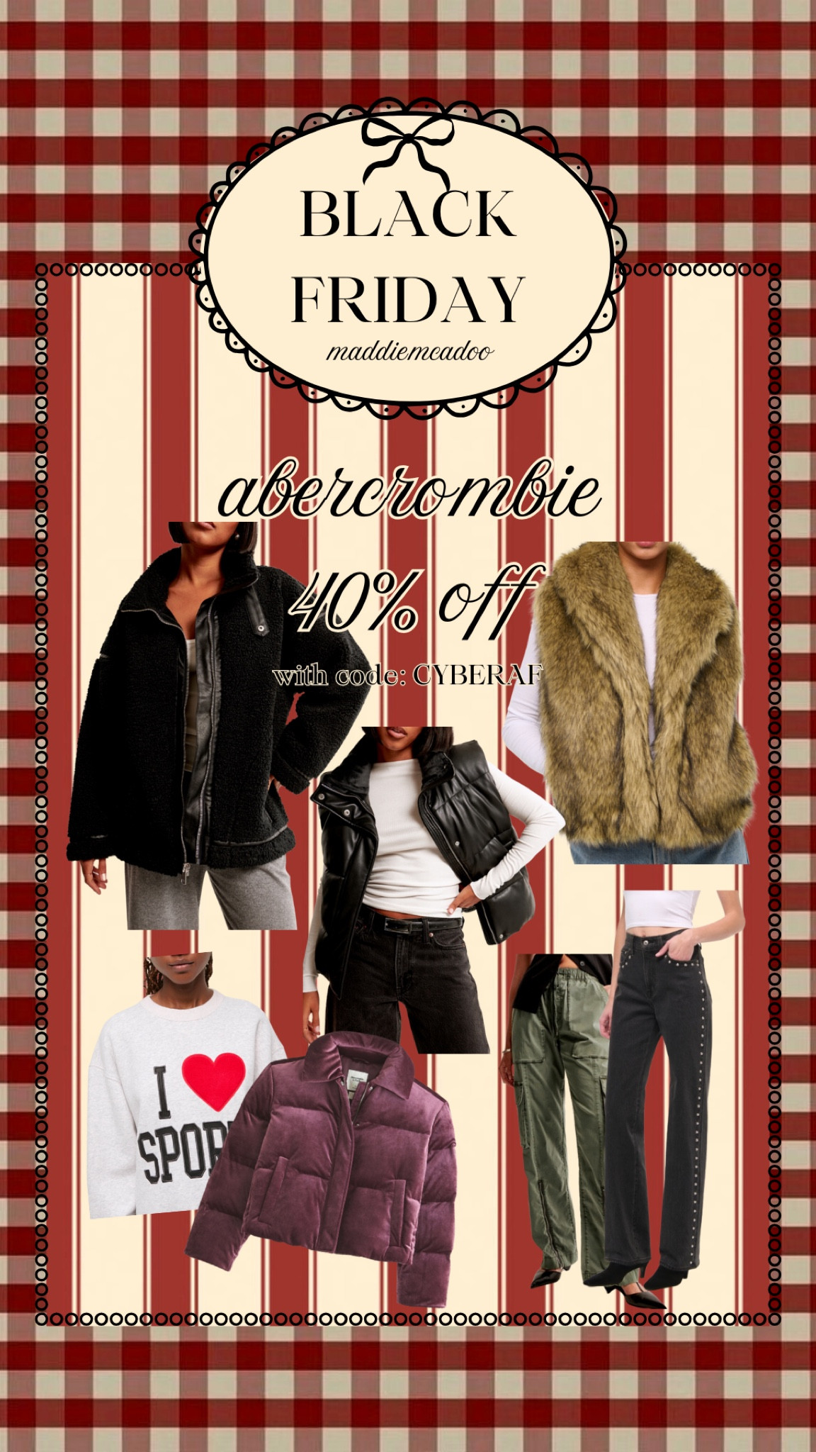 Abercrombie Black Friday ❤️ if you use code CYBERAF it’s 40% off. Including my leather puffer vest I love 🫶🏻

#LTKHoliday #LTKGiftGuide #LTKCyberWeek