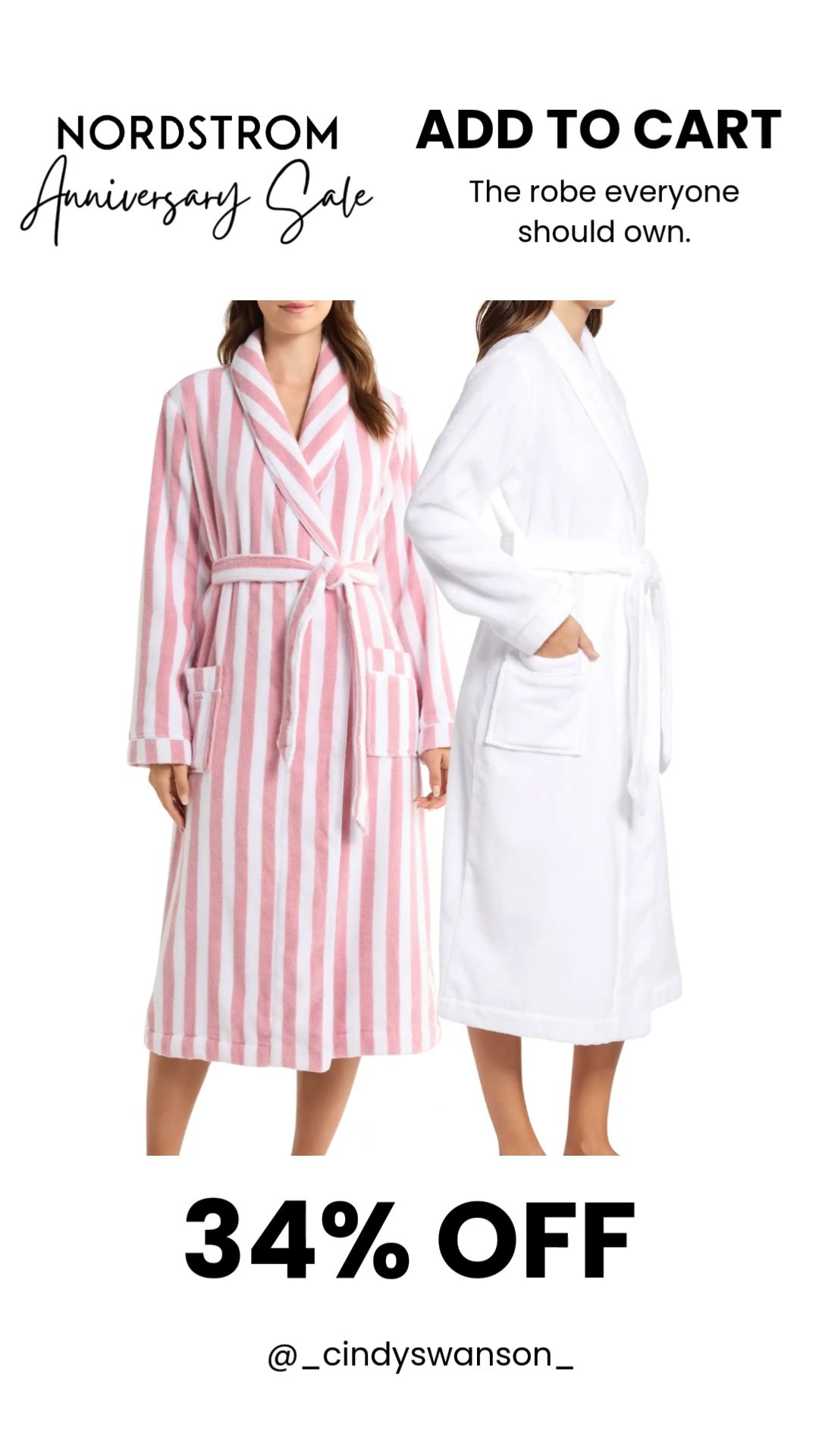 This is the robe everyone should own! 

Cozy, plush, and incredibly soft, it's perfect for slow mornings, spa days, and curling up with a good book. 

With 34% off during the Nordstrom Anniversary Sale, it's also a thoughtful gift that anyone would love.

💡 LTK MADE EASY
❤️ Heart = Support my posts!
🔖 Save = Get sale & restock alerts
📋 Lists = Keep favorites organized
📲 Share = Send lists and products to a friend. Hello, Christmas List!
💬 Comment = Ask me anything about these finds. :-) 

 #LTKootd #LTKOver40 #LTKSaleAlert