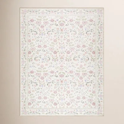 Machine Washable Floral Rug | Wayfair North America