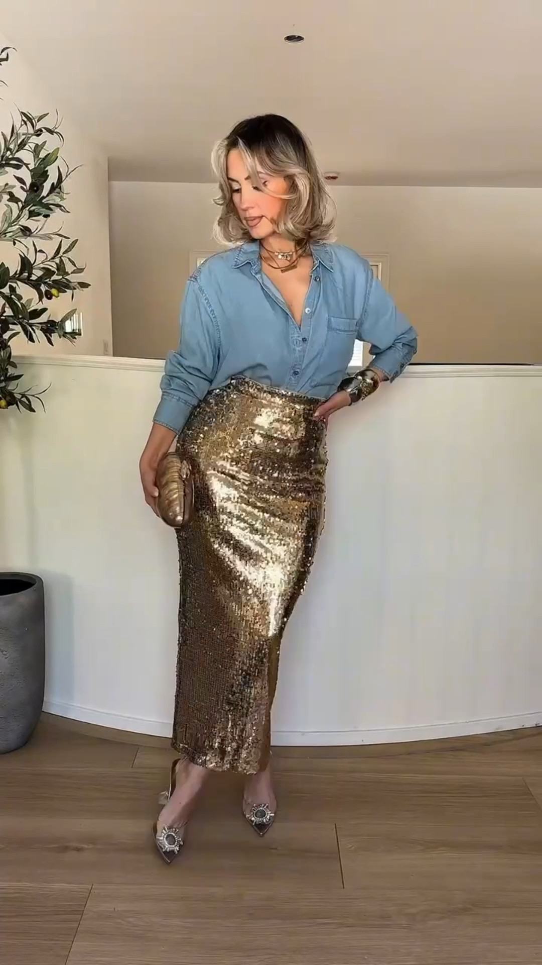 Denim & sparkle ✨

#LTKPetite #LTKHoliday #LTKootd