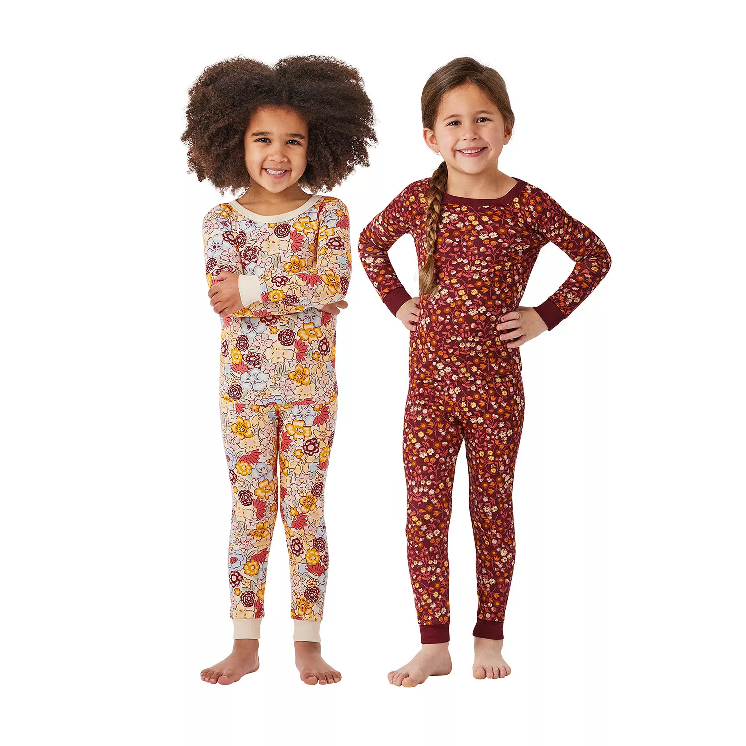 Member's Mark Toddler & Girls 4-Piece Organic Cotton Pajama Set | Sam's Club