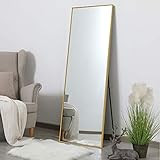 KIAYACI Full Length Floor Mirror with Standing Holder Large Wall Mounted Mirror Hanging Horizontal/V | Amazon (US)