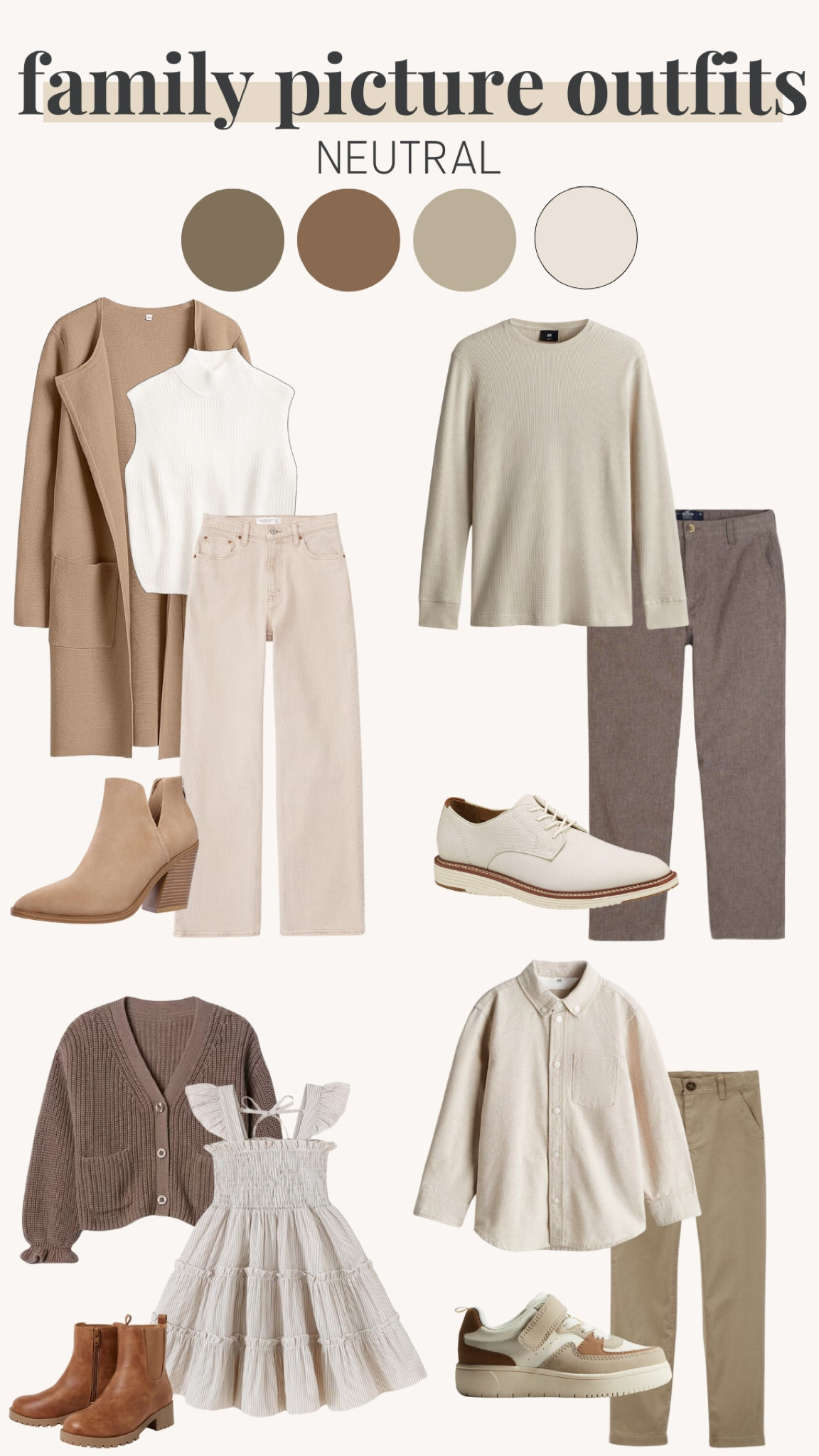 Family picture outfit ideas, men’s, women’s, girls, boys, neutral finds, neutral family outfits 

#LTKFindsUnder100 #LTKStyleTip #LTKFamily