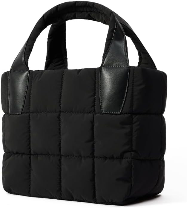 VAKAER Tote Bag with Zipper, Puffer Bag Women Padded Purse with Adjustable Strap Shoulder Crossbo... | Amazon (US)