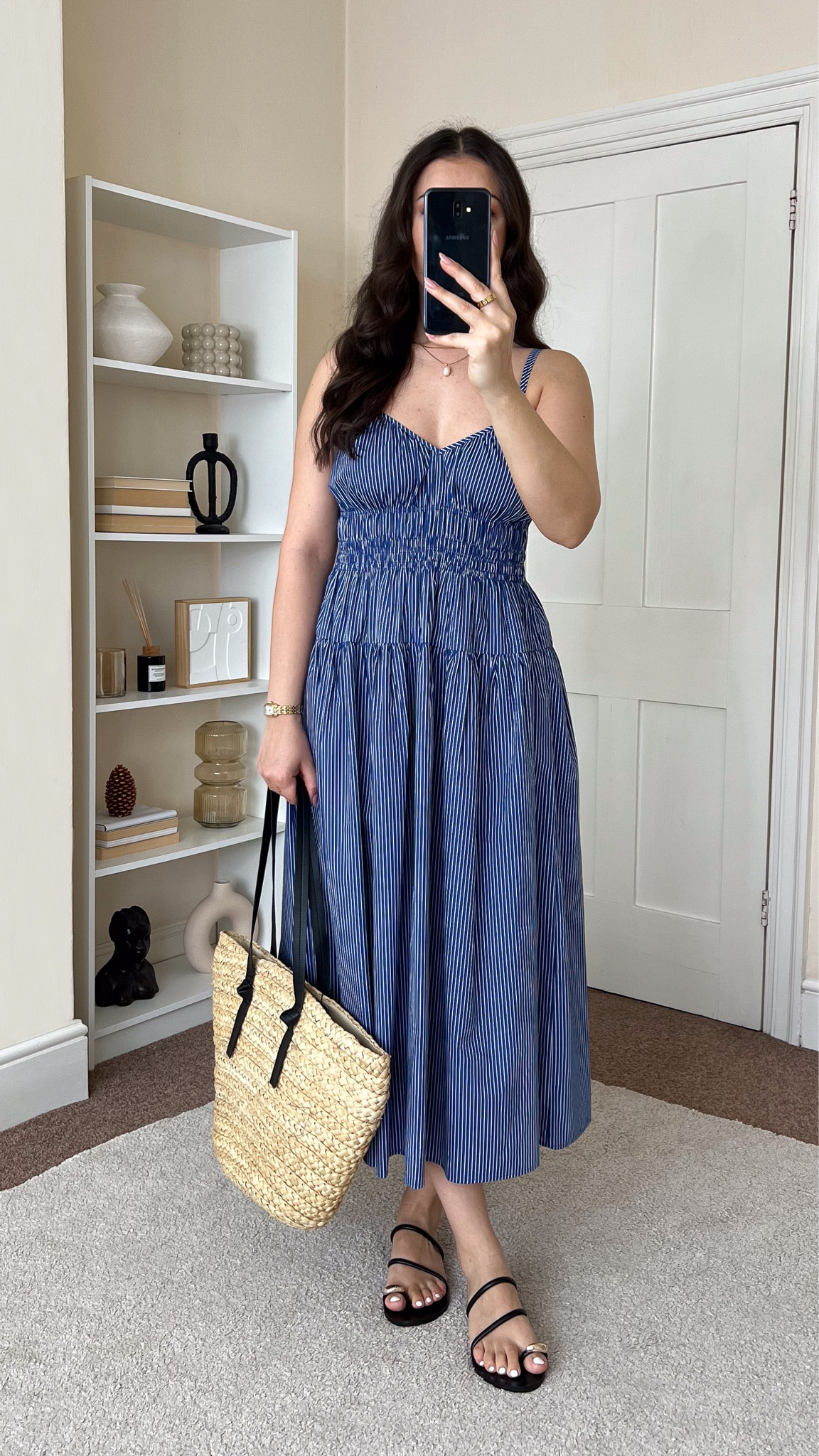 Casual chic summer dress outfit. Dress is H&M, wearing size S.

#LTKeurope #LTKsummer #LTKuk