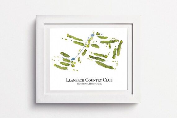 Custom Golf Course Map: Golf Course Painting, Custom Golf Course Layout Art, PGA Tour Golf Layout... | Etsy (US)