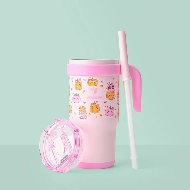 Reduce Coldee Kids 18 oz Tumbler with Spill-Proof Straw & Handle. Insulated Stainless Steel, Pump... | Walmart (US)