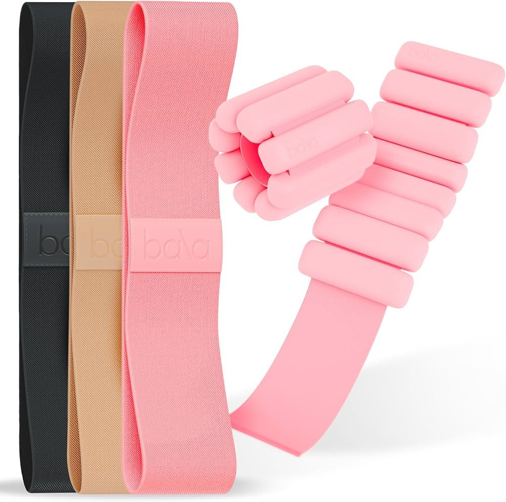 Bangles Wrist & Ankle Weights 2 Pound Pair and Resistance Bands 3 Pack Multicolor – Fitness Ban... | Amazon (US)