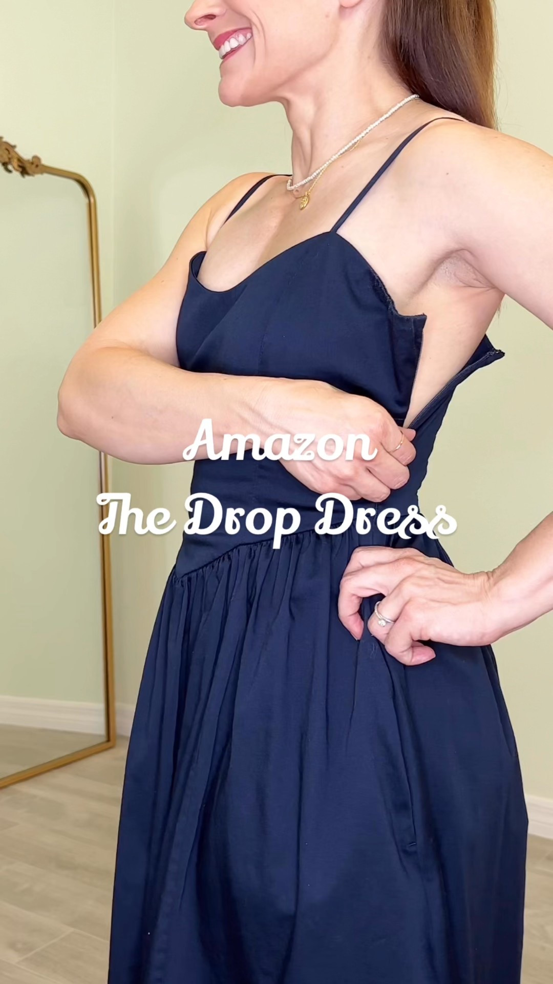 perfect Amazon dress for even a petite. I am 4‘10“ wearing my true size XS. It has adjustable straps for small shoulders. And it lands just above my knees, style with the top underneath and it’s work appropriate!

#LTKPetite #LTKStyleTip #LTKActive