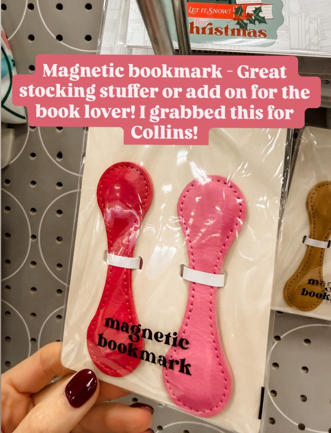 These magnetic bookmarks make a great stocking stuffer! 

Loverly Grey, Target find, magnetic bookmarks, gift guide, gift ideas 

#LTKHoliday #LTKGiftGuide #LTKFindsUnder50