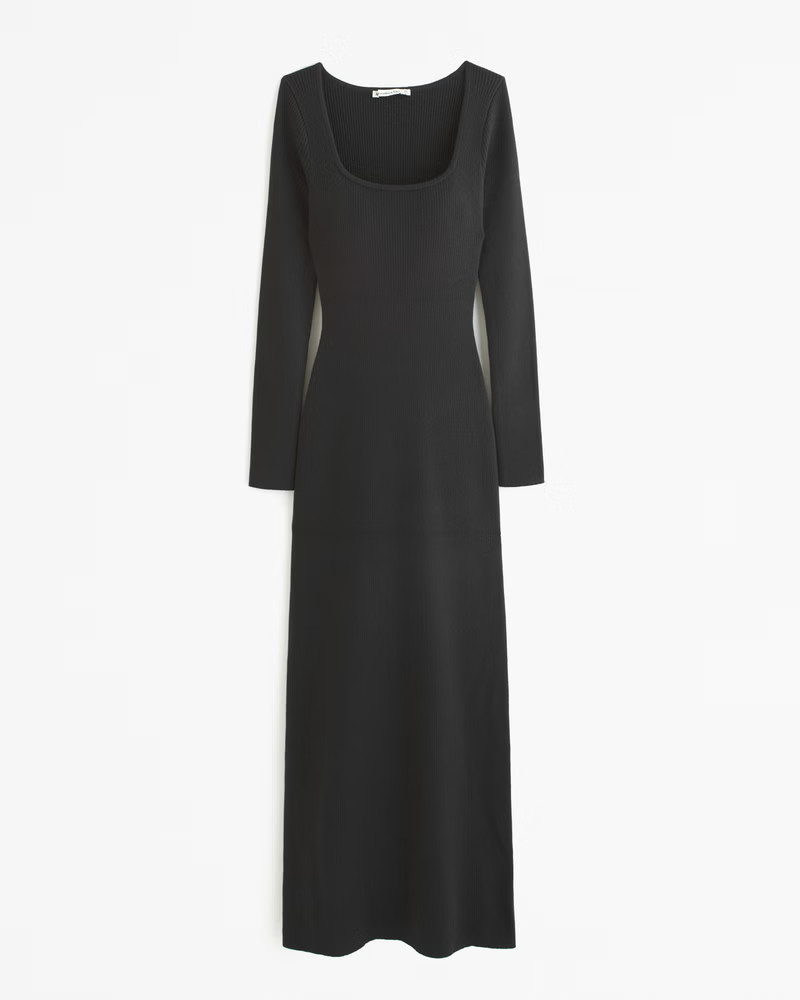 Women's Long-Sleeve Squareneck Maxi Sweater Dress | Women's Dresses & Jumpsuits | Abercrombie.com | Abercrombie & Fitch (US)