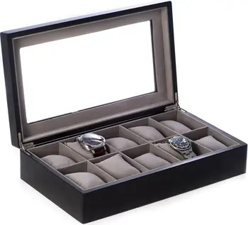 Bey-Berk Matte Black Wooden Watch Case | Nordstrom | Nordstrom