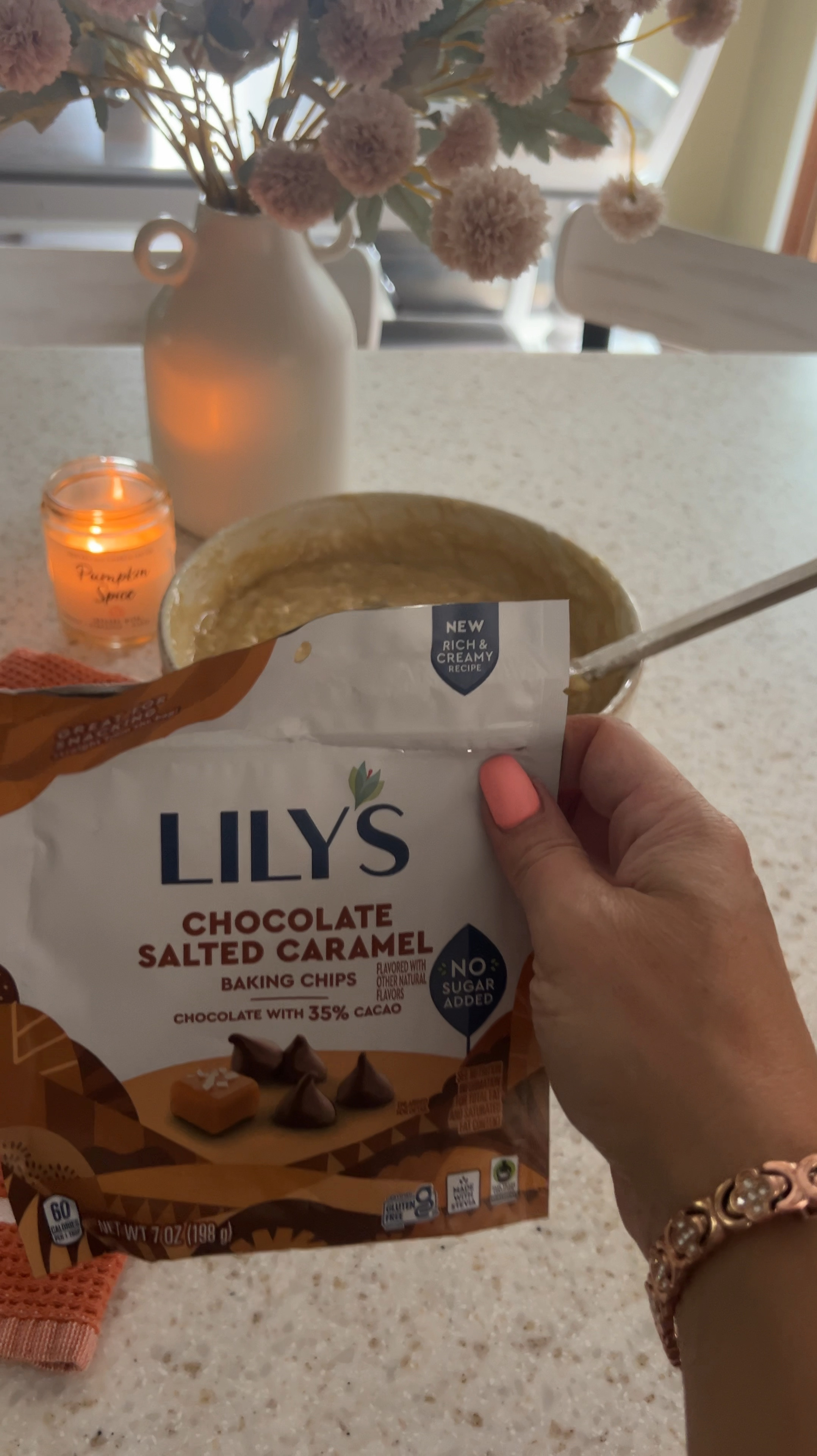 Lilly’s chocolate salted caramel baking chips is my secret to amazing banana bread that my family loves! Doing a little fall, baking and decorating. 

#LTKSeasonal #LTKHome #LTKStyleTip