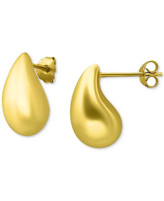 Giani Bernini Polished Teardrop Stud Earrings, Created for Macy's - Macy's | Macy's