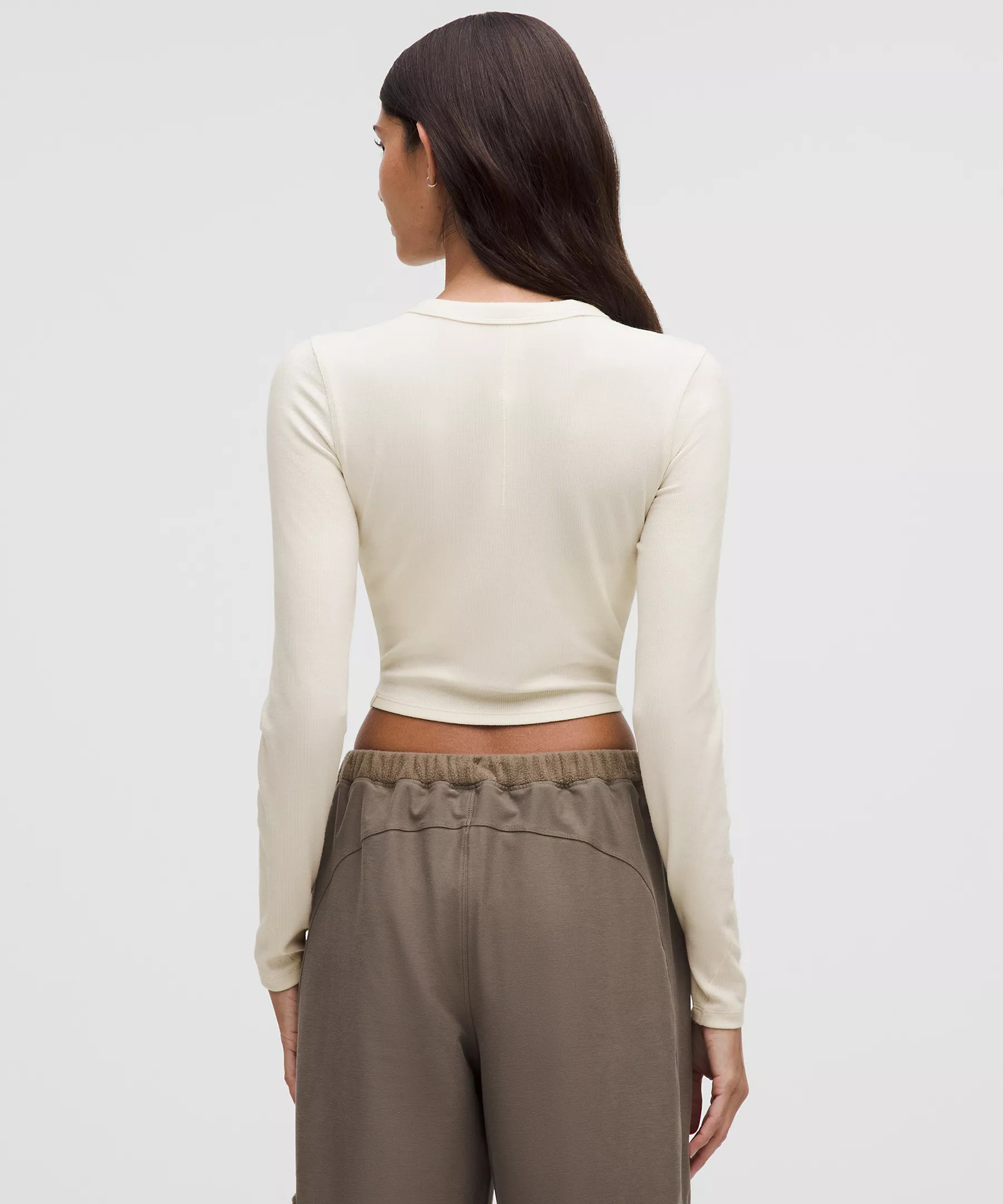 Hold Tight Straight-Hem Cropped Long-Sleeve Shirt | Lululemon (US)