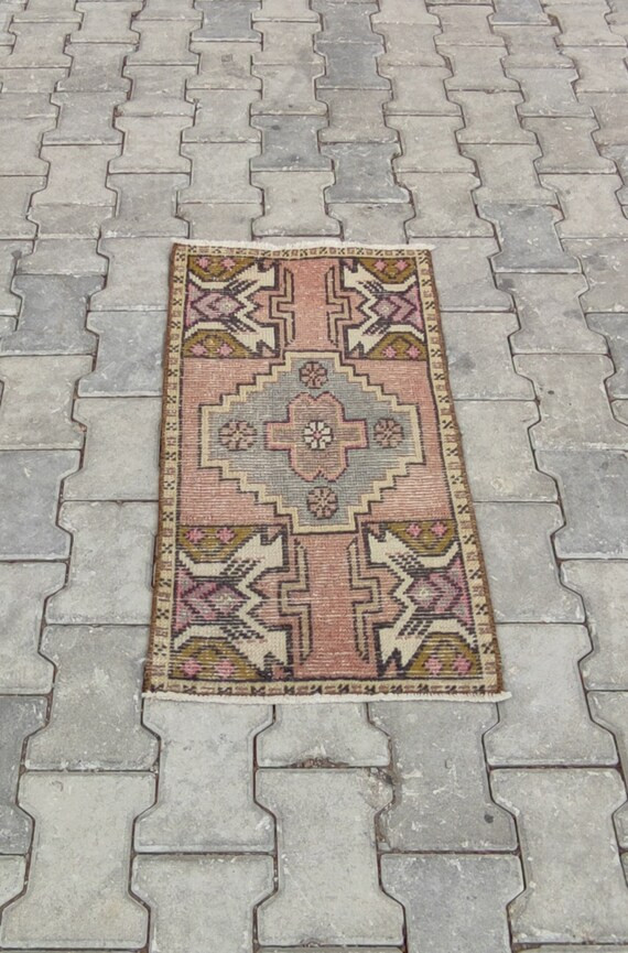 Small Oushak Rug, Vintage Rug, Anatolian, Mini Turkish Rug, Hand-Made, Wool, Bohemian, Natural, K... | Etsy (US)