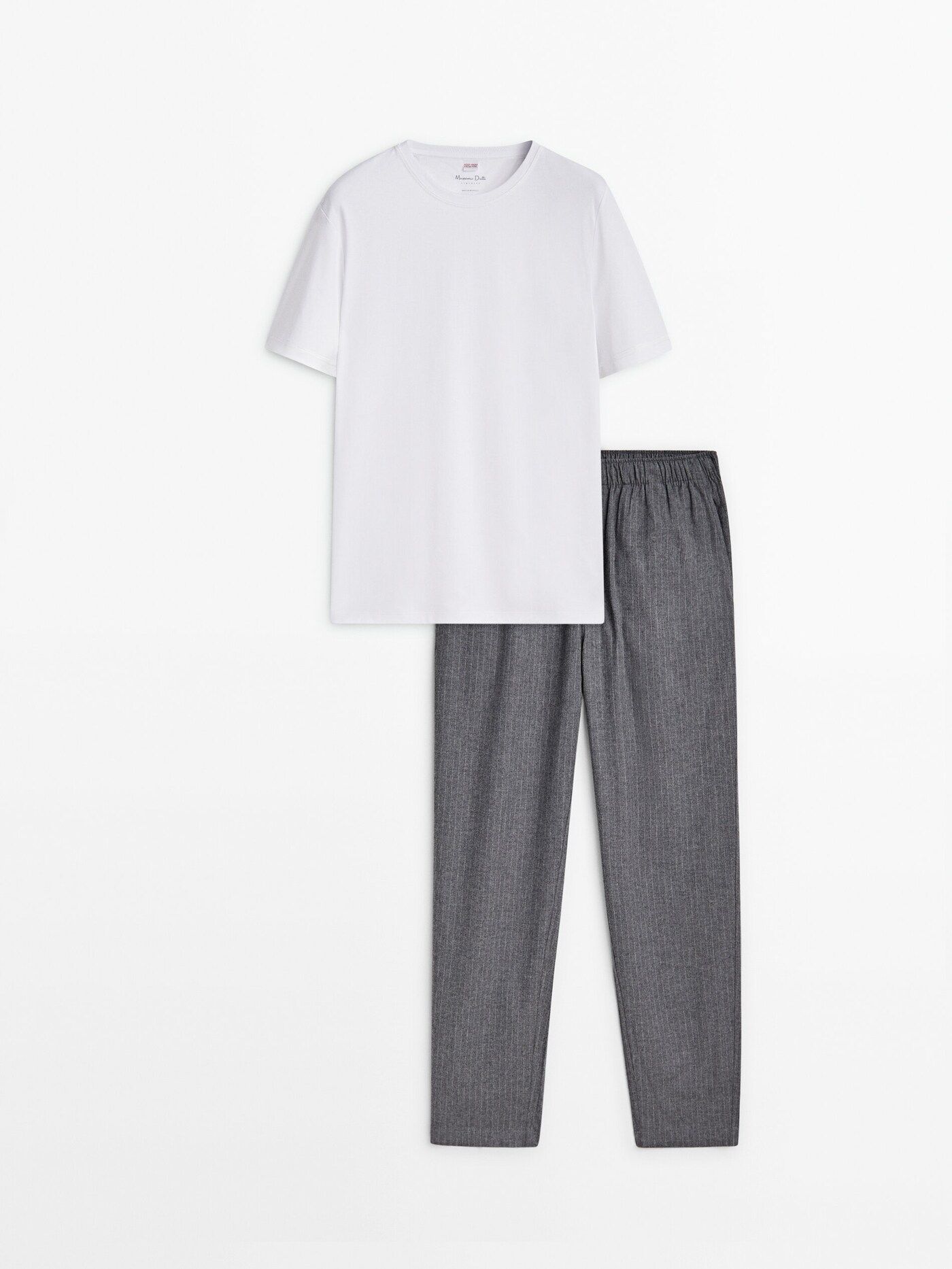 Striped pyjama bottoms and short sleeve T-shirt | Massimo Dutti (US)