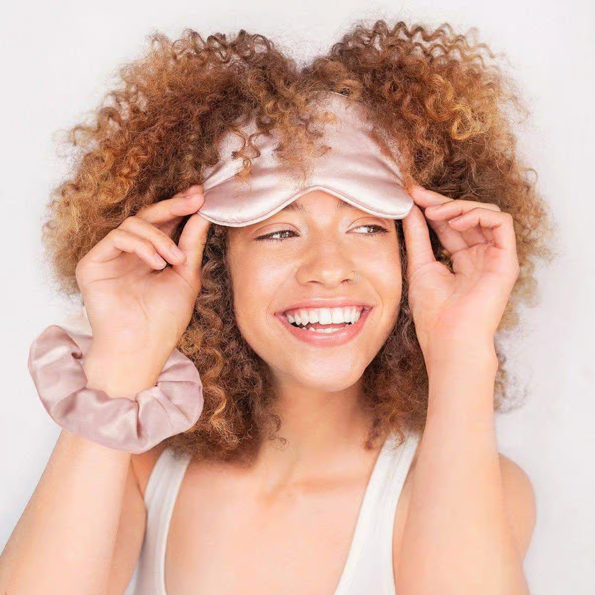 Satin Eye Mask & Scrunchie Set by KITSCH | Kitsch