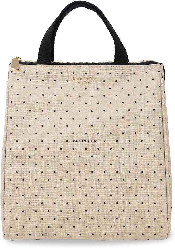 kate spade new york Cute Lunch Bag for Women, Large Capacity Lunch Tote, Adult Lunch Box with Sil... | Amazon (US)