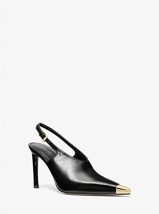 Kasia Leather Slingback Pump | Michael Kors US
