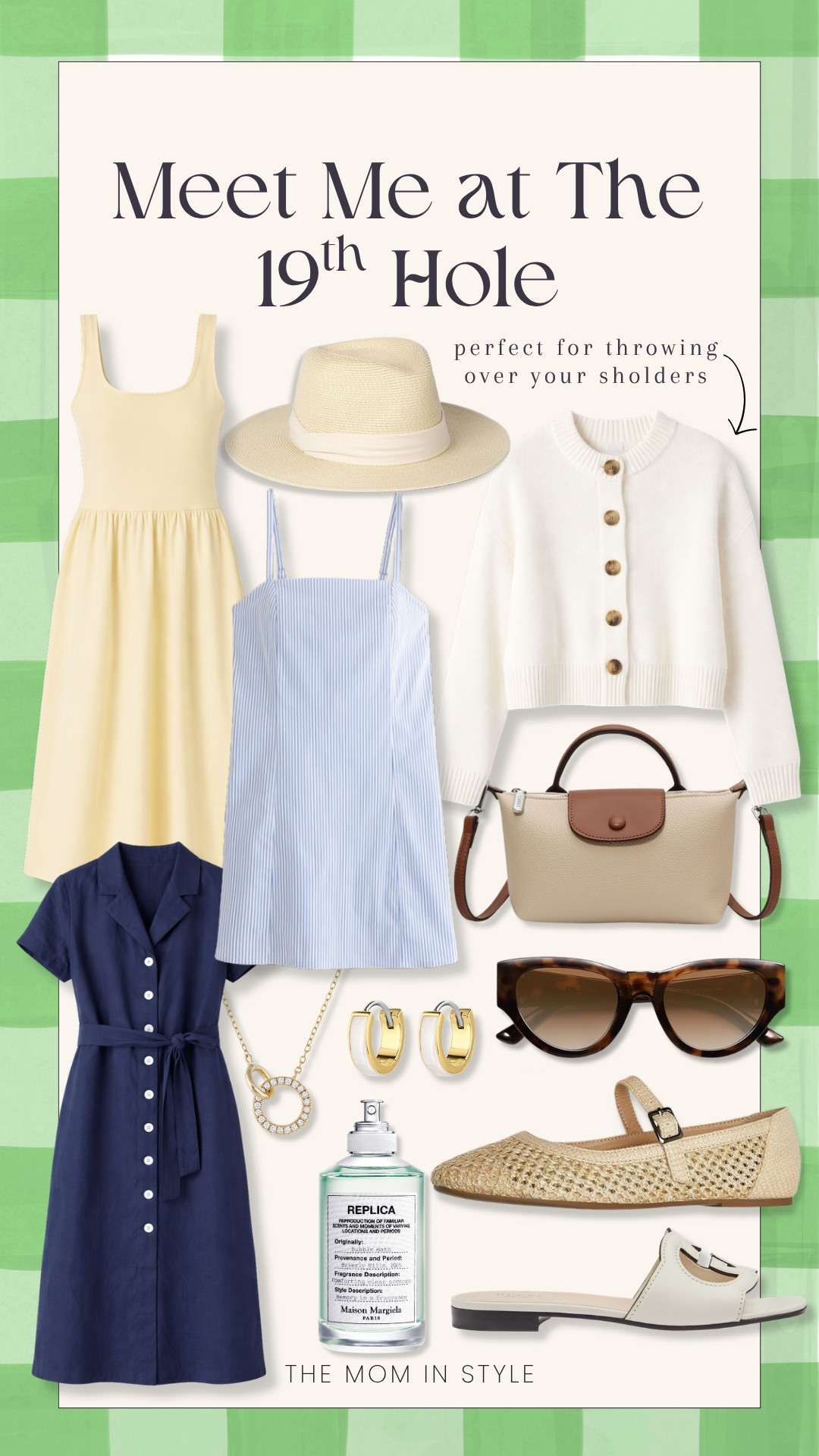Meet me at the 19th hole ☀️⛳️ the cutest lineup for golf days, brunch after, and everything in between. Easy dresses, lightweight layers, and the accessories that pull it all together for that effortless sporty chic look.

golf outfit ideas, golf tournament outfit, sporty chic style, spring dresses, casual summer outfits, lightweight layers, brunch outfit ideas, neutral accessories, warm weather style, resort wear outfit, effortless outfit inspo, themominstyle

#LTKActive #LTKSeasonal #LTKootd