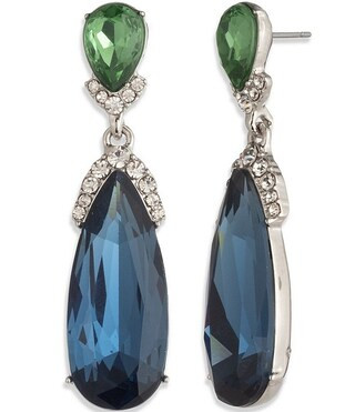 Givenchy Silver Tone Pear Double Drop Earrings | Dillard's | Dillard's