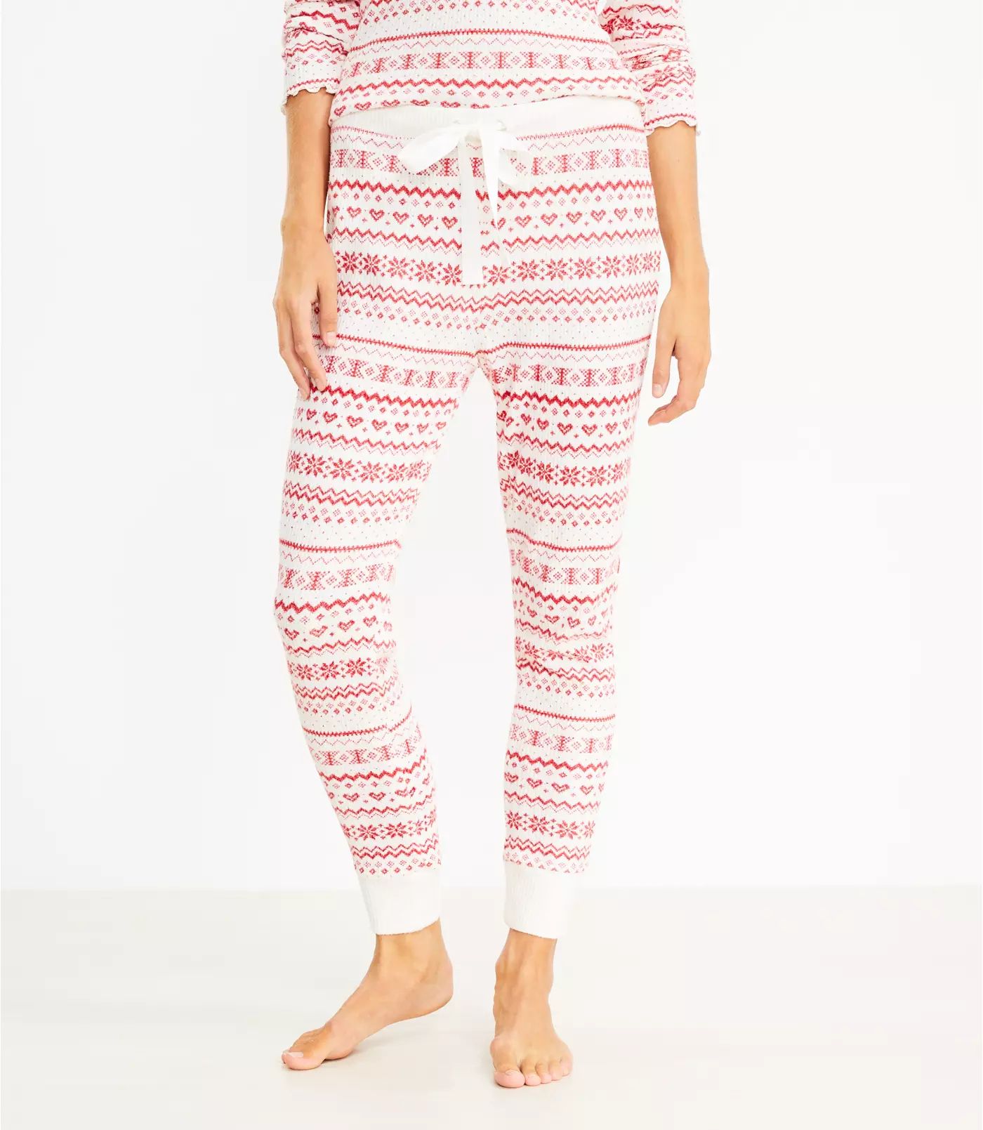 Fair Isle Jogger Pajama Pants | LOFT