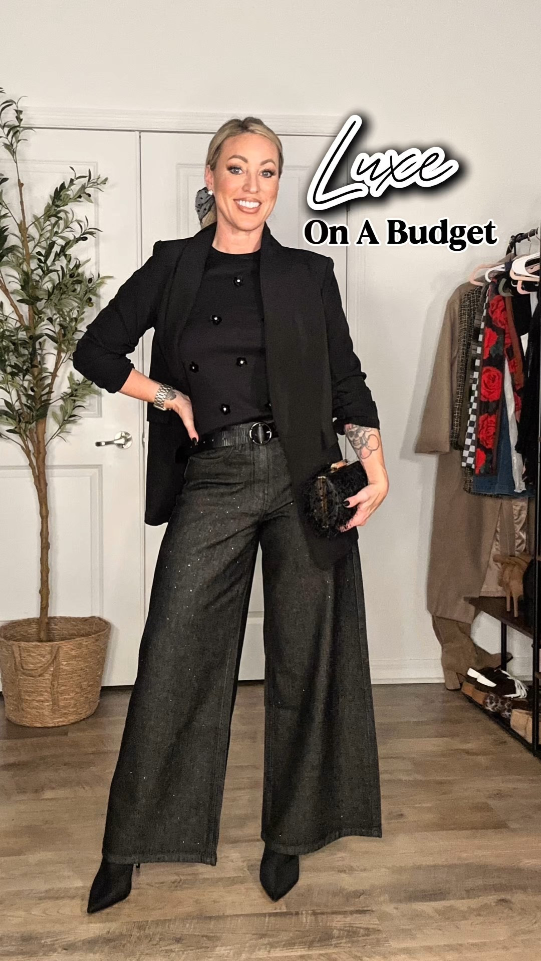 Affordable. Chic. Elevated. 🖤✨

This all-black monochrome Walmart outfit is such a vibe — polished without the price tag and perfect for holiday dinners or girls’ night.

Everything I’m wearing is linked and super budget-friendly.

✨ Shop the full look below 
✨ Save this for your next Holiday Outfit idea!

#ltkfashion #ltkstyle #ltkunder50 #ltkfinds #walmartfashion #walmartstyle #affordableoutfits #holidayparty #fallfamilyphotos #sweater #budgetfriendlyfashion #holidayoutfitideas #monochromefashion #momstyleinspo #millennialmomstyle #casualchicstyle #elevatedlooks

#LTKootd #LTKHoliday #LTKOver40