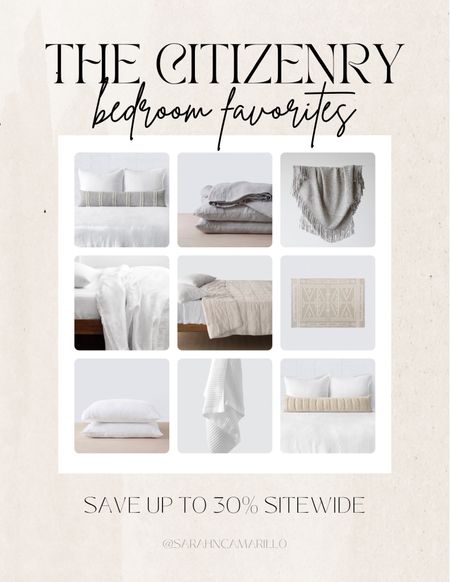 The citizenry bedroom favorites. Save up to 30% sitewide for Black Friday. Ethical bedroom finds, sustainable home items, cozy bedroom, splurge worthy items for your home, luxury home gifts.

#LTKHoliday #LTKSeasonal #LTKGiftGuide