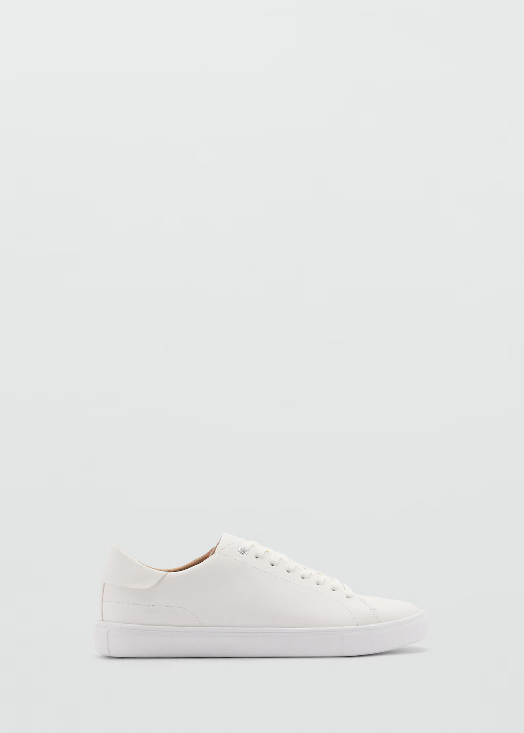 Lace-up panel sneakers | MANGO (UK)