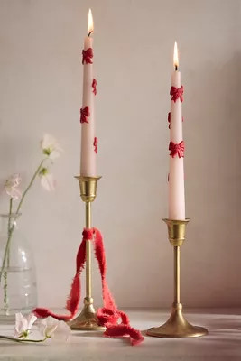Bow Taper Candles, Set of 2 | Terrain
