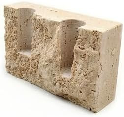 Marble Taper Candle Holder,Travertine Stone Candlestick Holder, Beige | Amazon (US)