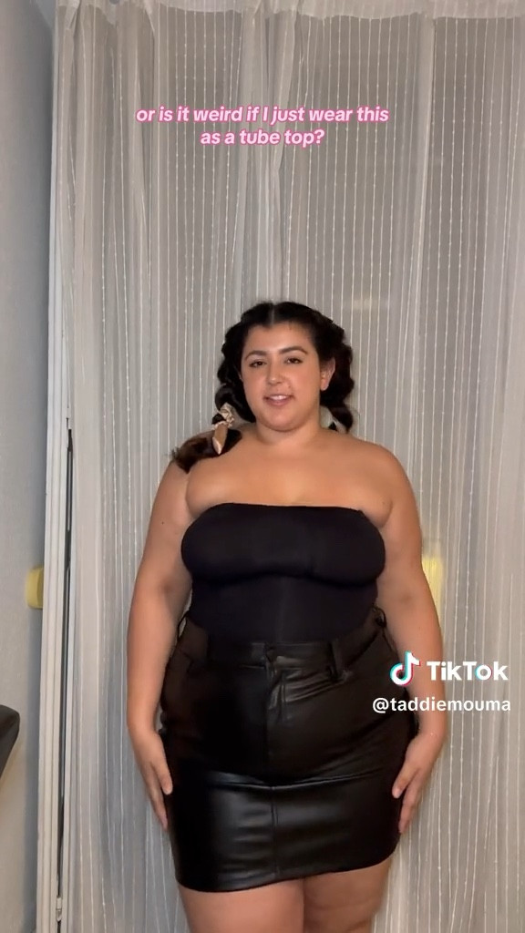 What I wore to the Club in Madrid❤️‍🔥 
Im wearing my strapless shape wear and Ive been loving this leather skirt from Torrid! Literally so perfect for going out✨ wearing size XXL in all 

#LTKfindsunder100 #LTKplussize #LTKstyletip