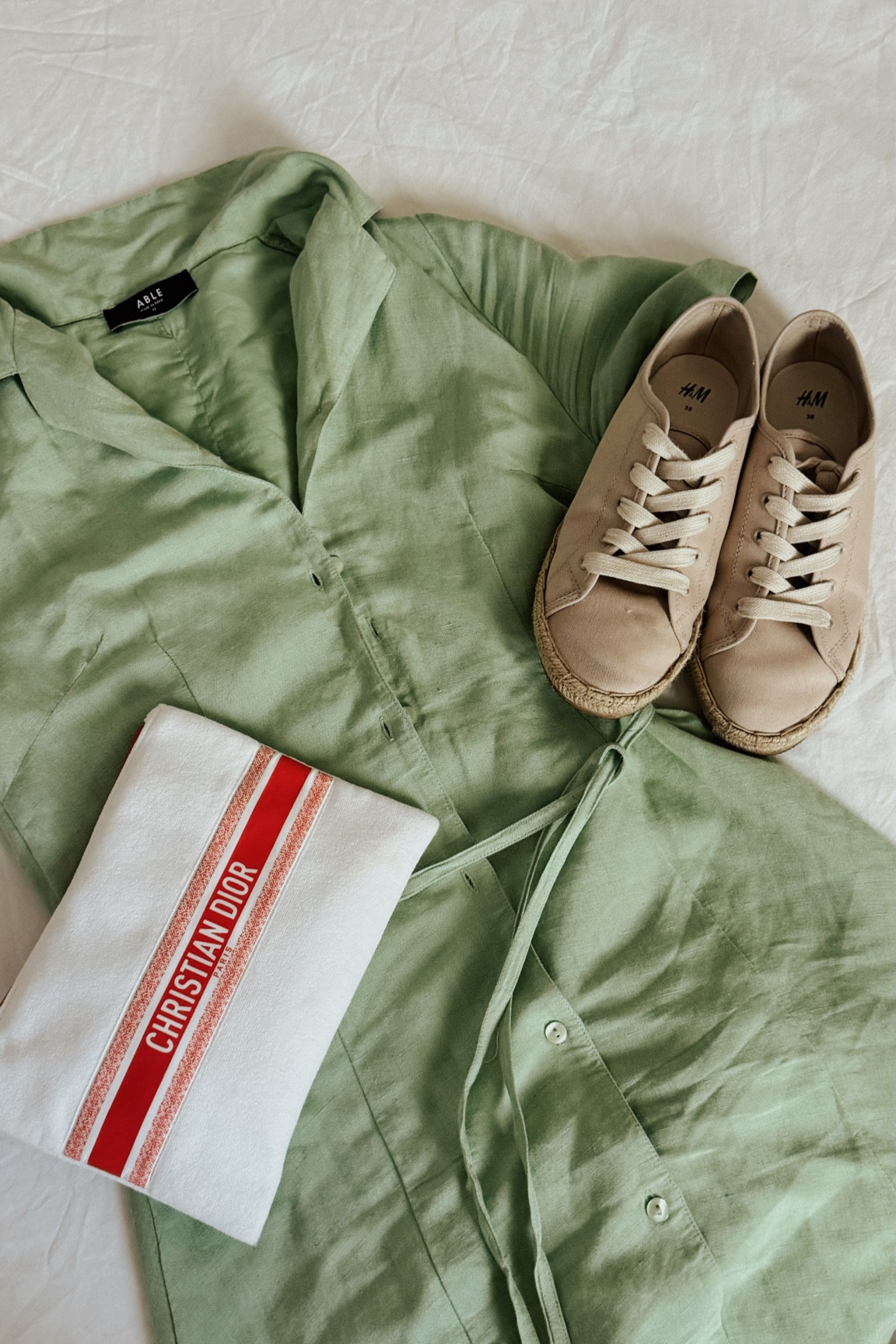 Euro summer outfit 

Linen dress, green dress, Italy, vacation outfit, pistachio dress, button down dress, summer dress, summer espadrilles, Dior bag, coastal style 

#LTKTravel #LTKFindsUnder100 #LTKStyleTip