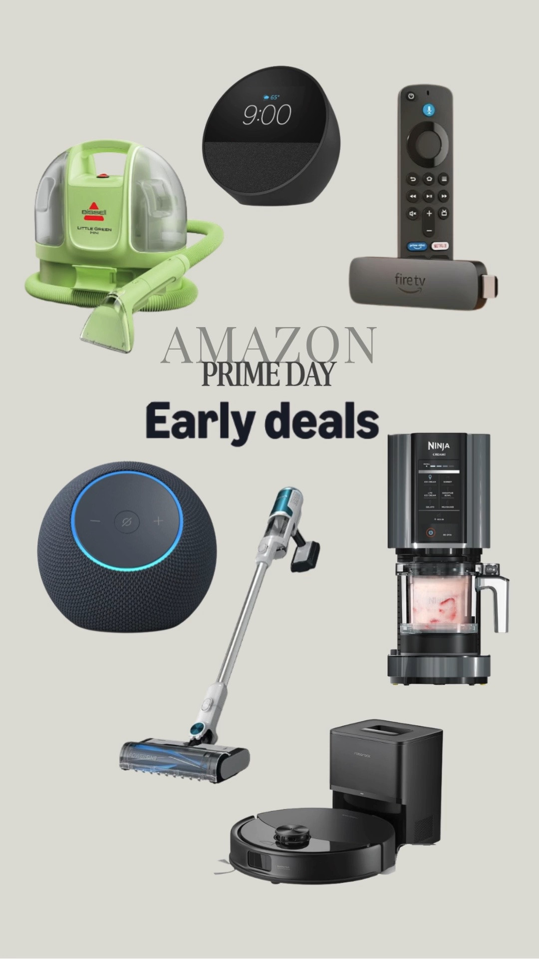 ‼️Prime Day Early Deals‼️

Start shopping prime day deals early with these top picks!

Amazon fire stick, Amazon Alexa dot, amazon echo, Dyson cordless vacuum, roborock vacuum, ninja creami, bissell little green carpet cleaner

#LTKSaleAlert #LTKHome