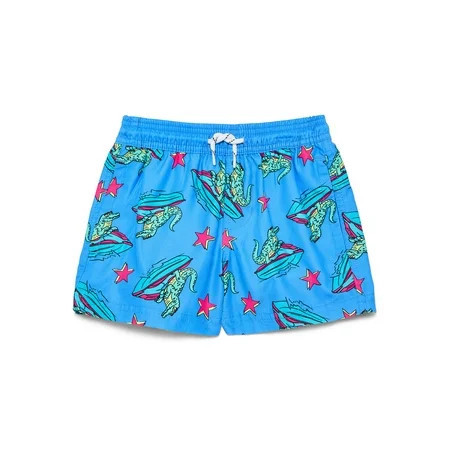 Wonder Nation Little and Big Boys Quick Dry Swim Trunks with UPF50+, Sizes 4-18 & Husky | Walmart (US)