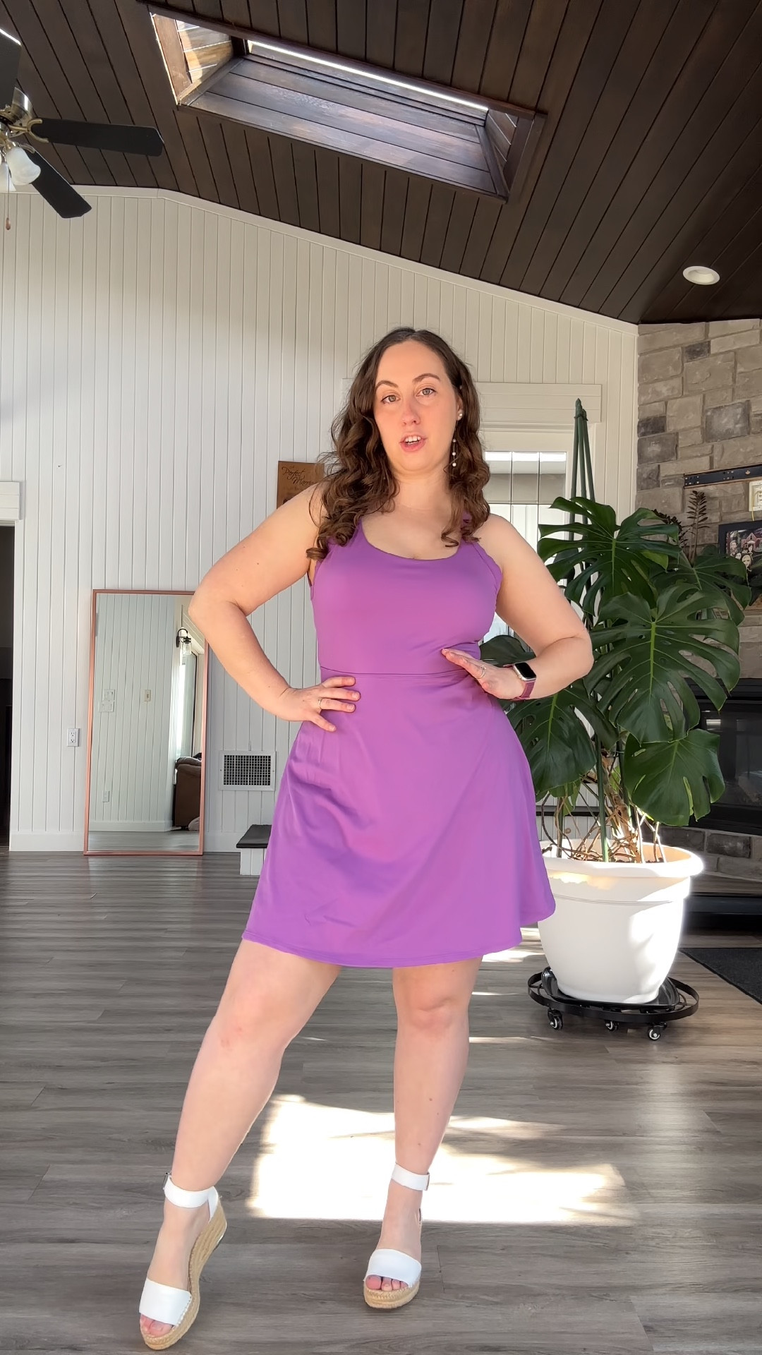 There’s just something that I absolutely love about the Halara everyday dresses! They have built in shorts with pockets so you don’t get chub rub or have to worry about your skirt blowing up. So perfect for any warm weather activities, and I LOVE this purple shade! They also come in a shorter length option if this is a little longer than you like! 

#LTKootd #LTKSeasonal #LTKActive