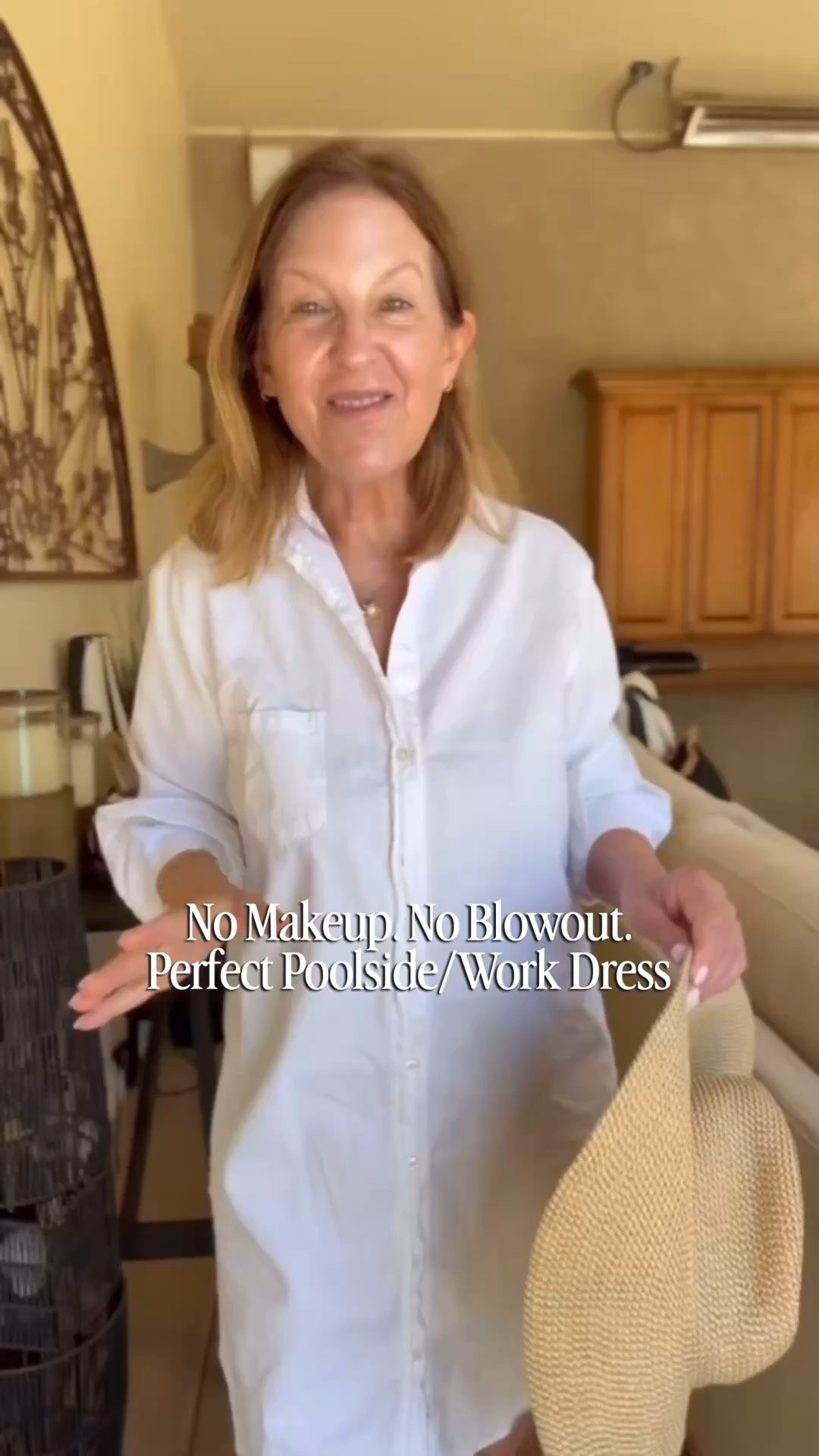 No makeup, sun, and work day. 

I packed the Mary dress on my trip, which also doubles as a swimsuit cover-up. Plus my Eeuc Jacits squishy Hampton hat. It has sun protection, is packable, and pops right back into shape. 
Currently on sale.

#LTKSeasonal #LTKSaleAlert #LTKTravel