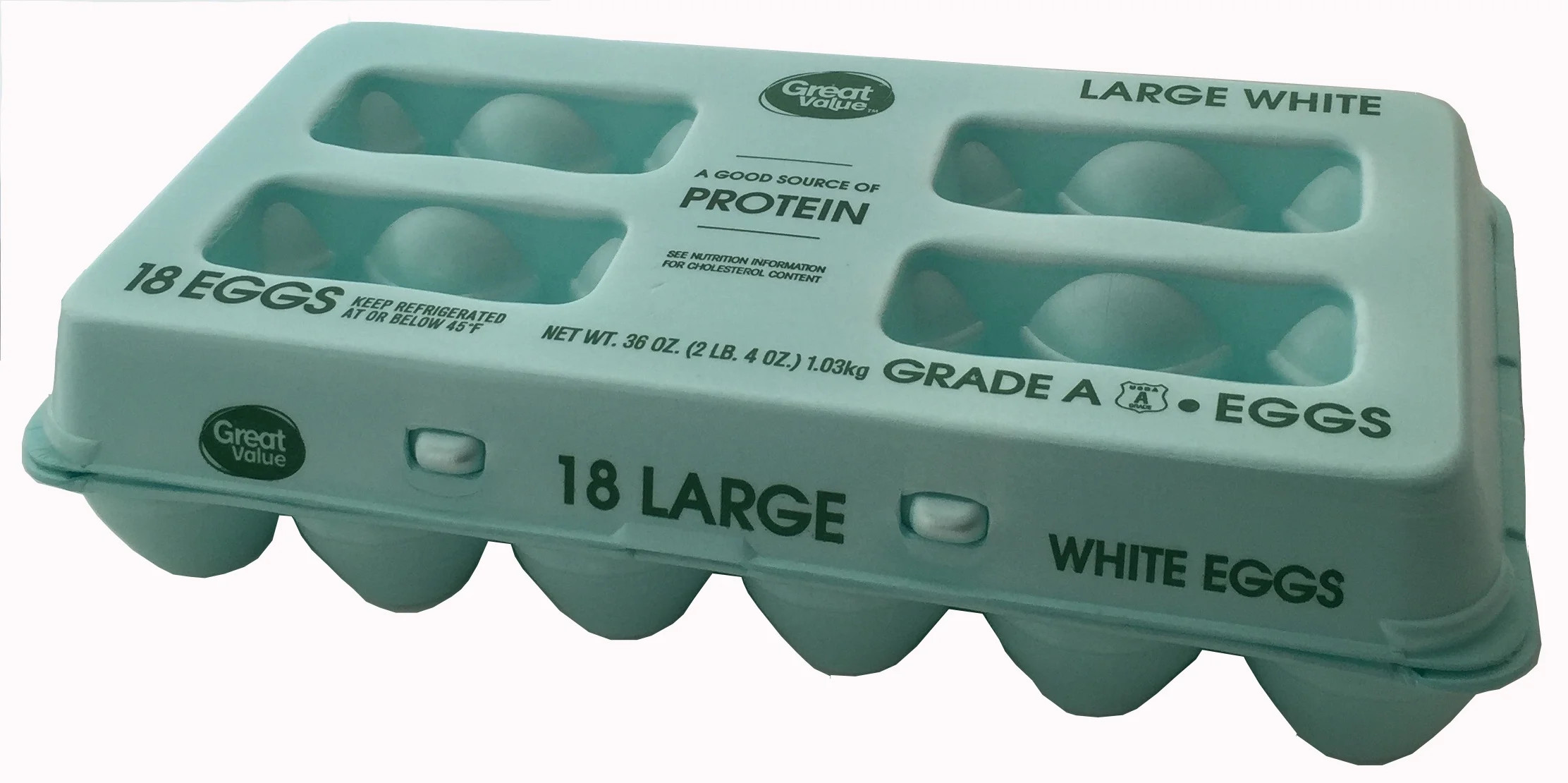 Great Value Large White Eggs, 18 Count | Walmart (US)