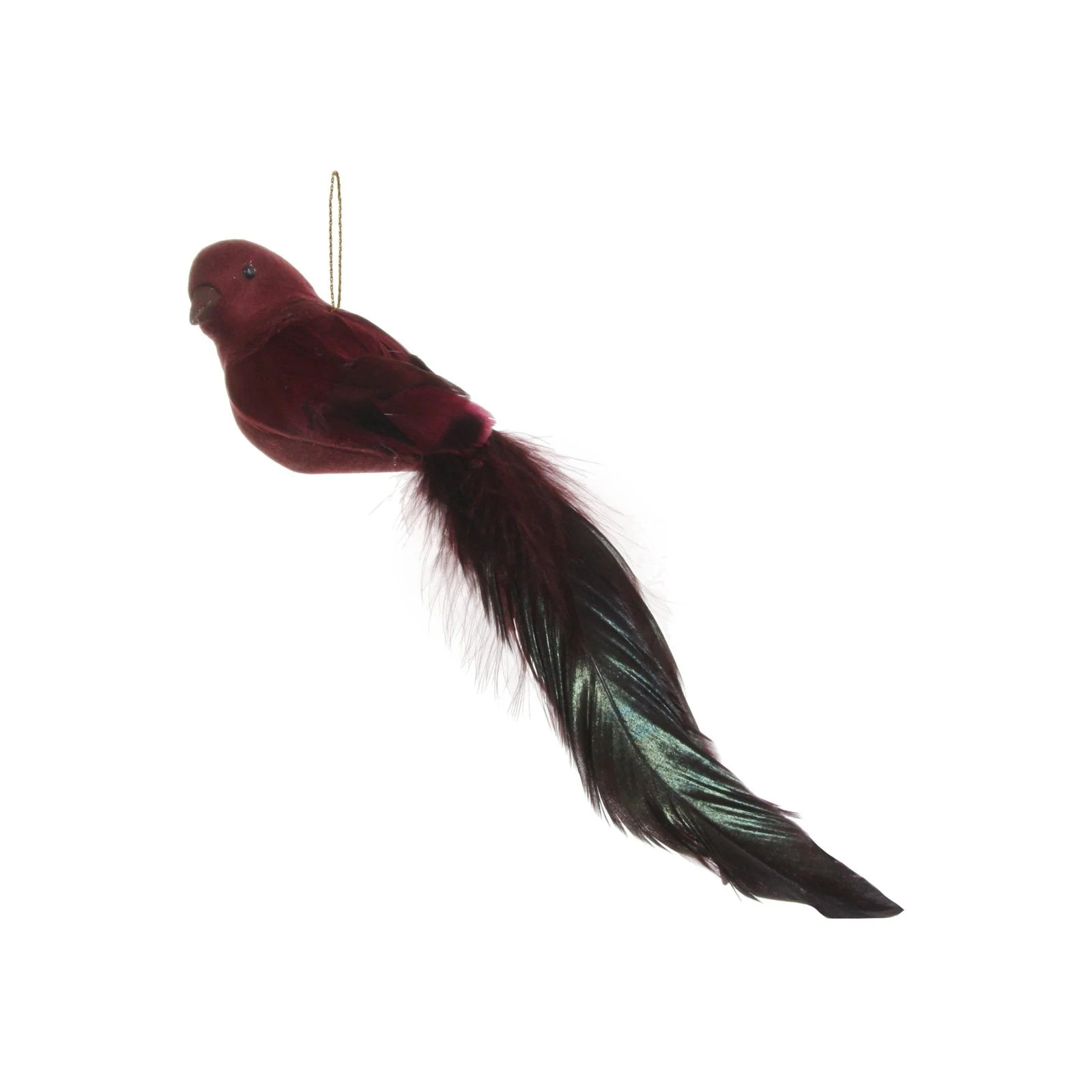 Deep Cranberry Bird Ornament | Brooke and Lou