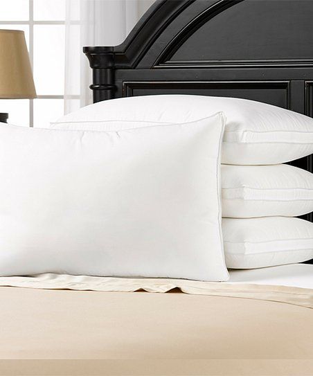 Hotel Essentials Gusseted Medium Density Pillow - Set of Four | Zulily