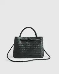 Italian Leather Handwoven Mini Satchel | Quince
